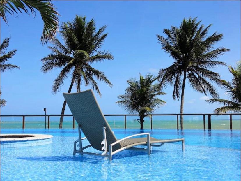 Apartamento A Beira Mar Com Piscina Estilo Resort Кабеделу Екстер'єр фото