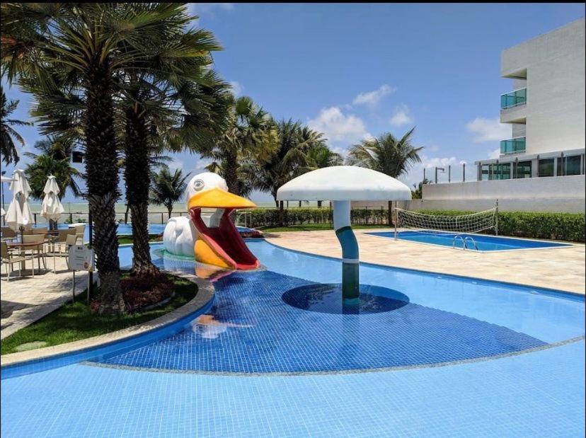Apartamento A Beira Mar Com Piscina Estilo Resort Кабеделу Екстер'єр фото